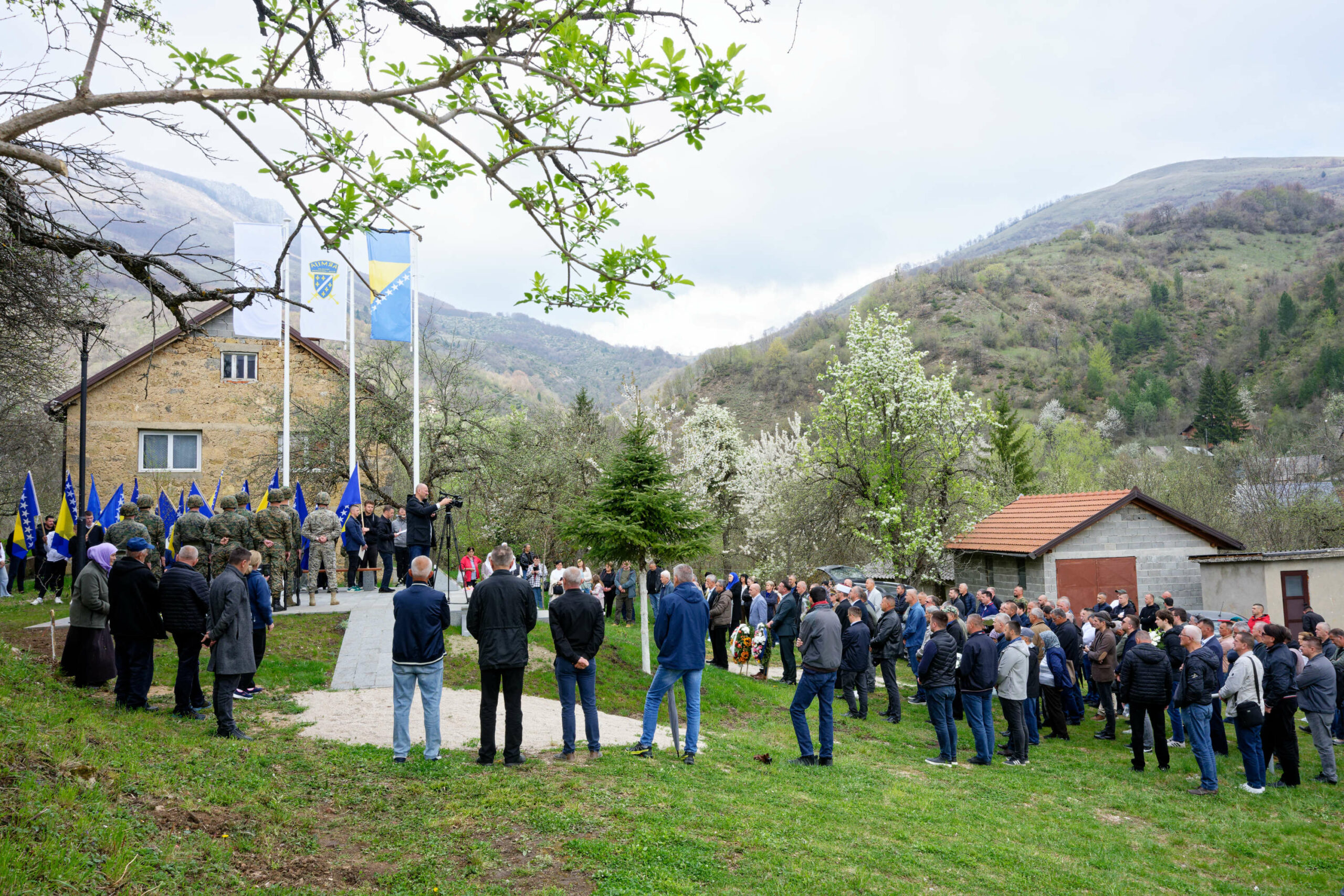 War Veterans from the Region Attend the Commemoration in Sovići and Doljani near Jablanica