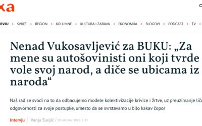 Nenad Vukosavljević za BUKU