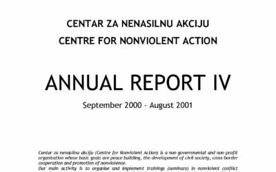Godišnji izveštaj 2001 – IV