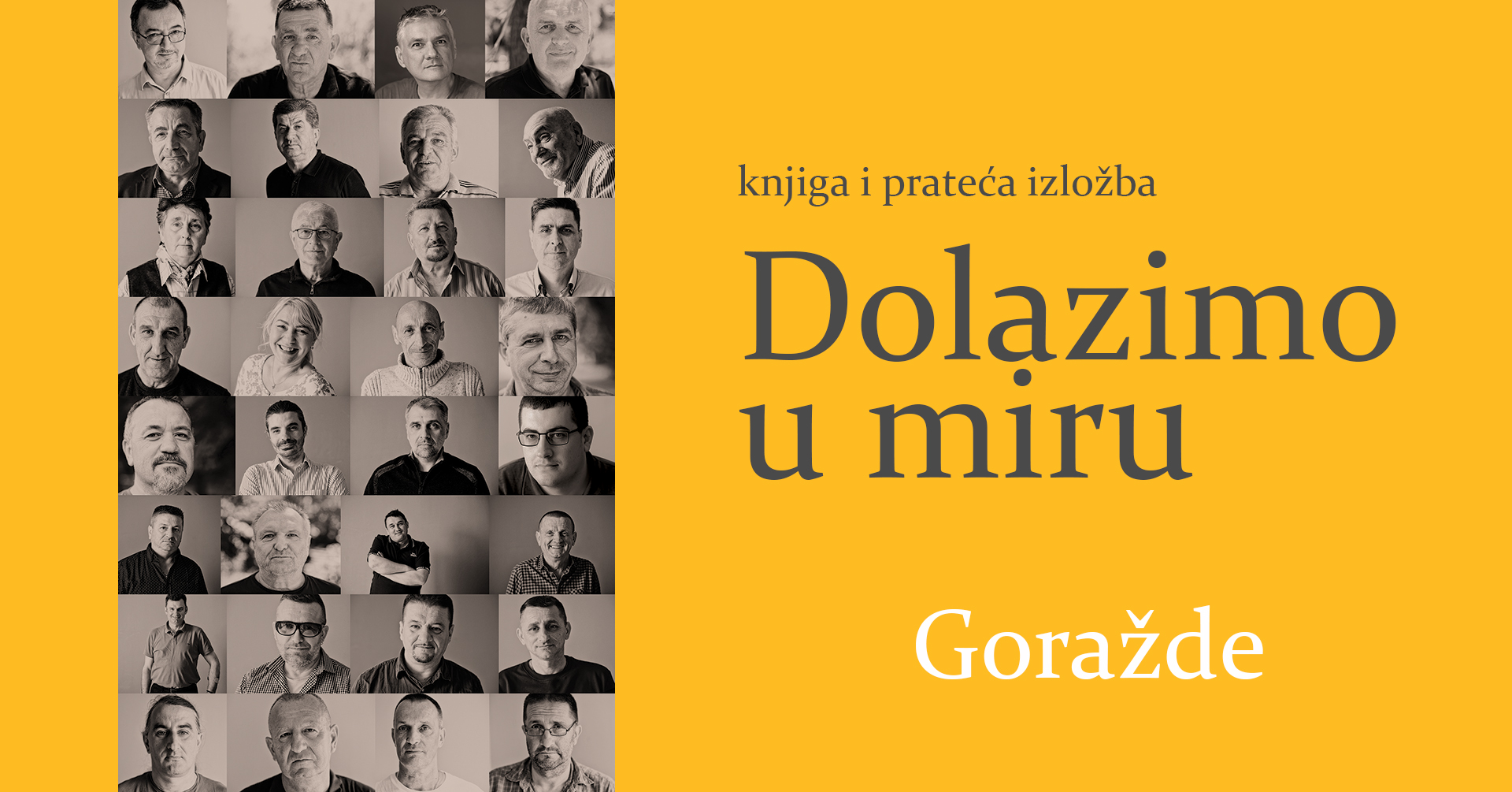Promocija knjige “Dolazimo u miru” i izložba fotografija u Goraždu