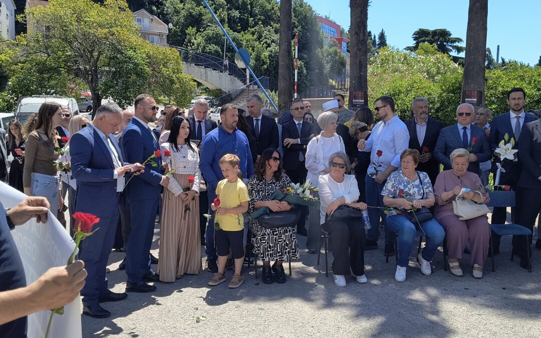 Peace Activists at the Commemoration in Herceg Novi
