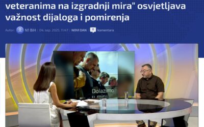 N1info.ba o knjizi “Dolazimo u miru: Rad sa ratnim veteranima na izgradnji mira”