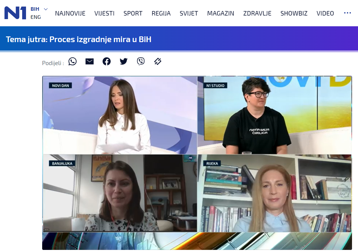 “Novi dan” N1 BiH o Osnovnim treninzima iz izgradnje mira CNA