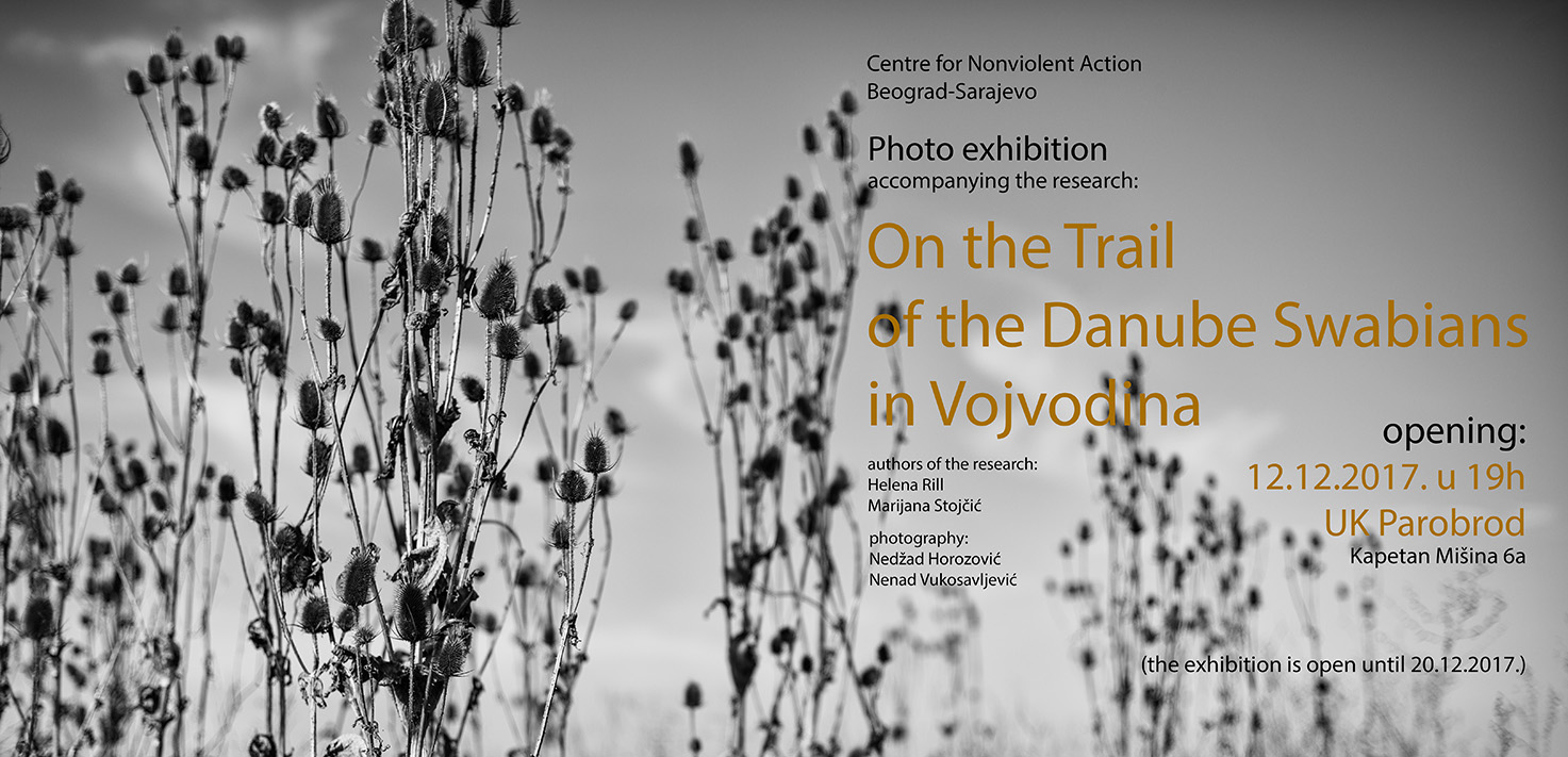 Exhibition ”On the Trail of the Danube Swabians in Vojvodinaˮ, will open on December 12, 2017 in Parobrod Cultural Centre