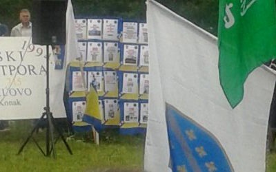 Ratni veterani na manifestaciji „Junski dani otpora“ na Koti 715 – Zavidovici