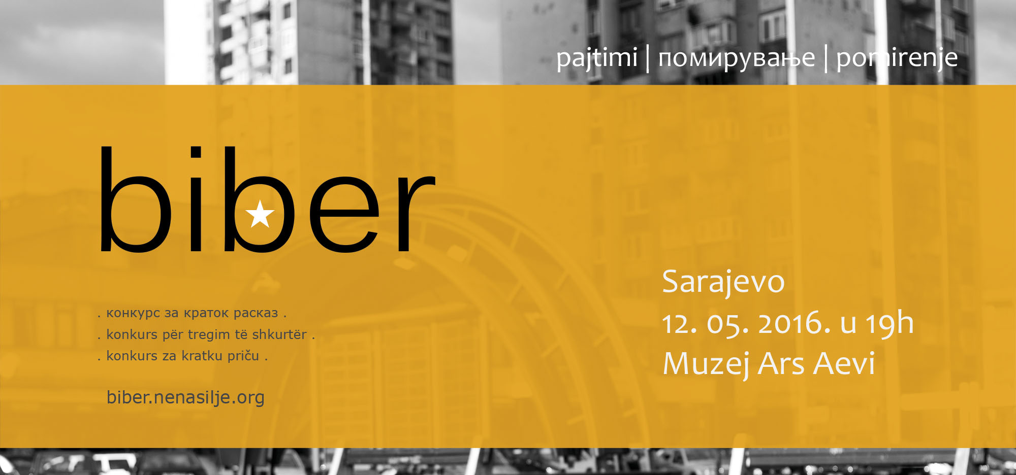 Promotions of Biber stories in Sarajevo, Belgrade and Skopje