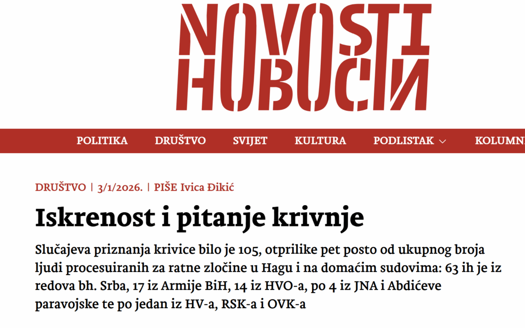 Osvrt Ivice Đikića na knjigu Dogovorena pravda