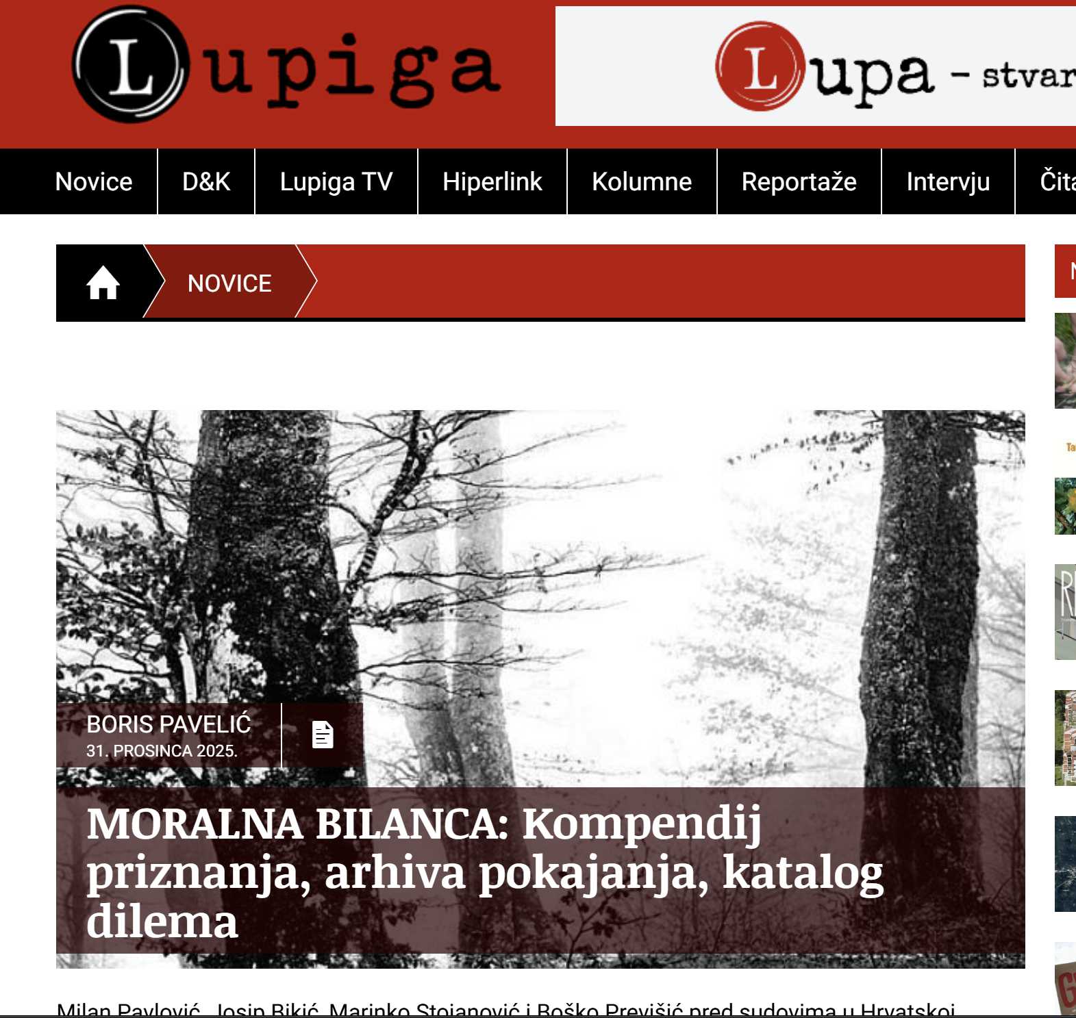 Osvrt Borisa Pavelića na knjigu Dogovorena pravda