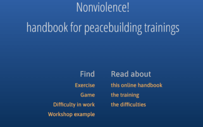 New: online Handbook for peacebuilding trainings