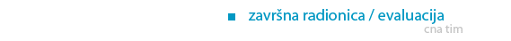 završna radionica / evaluacija