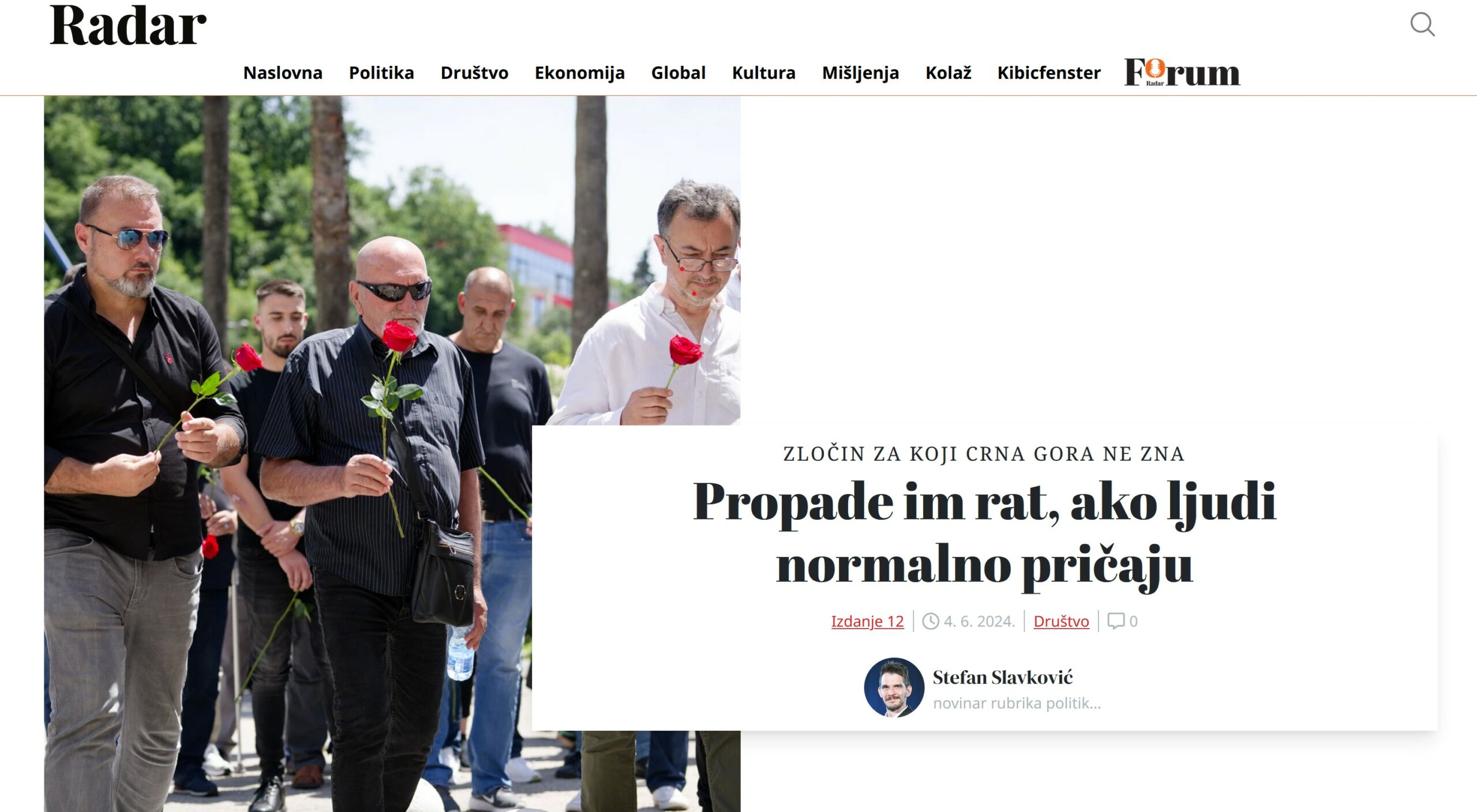 “Radar” o ratnim veteranima u izgradnji mira