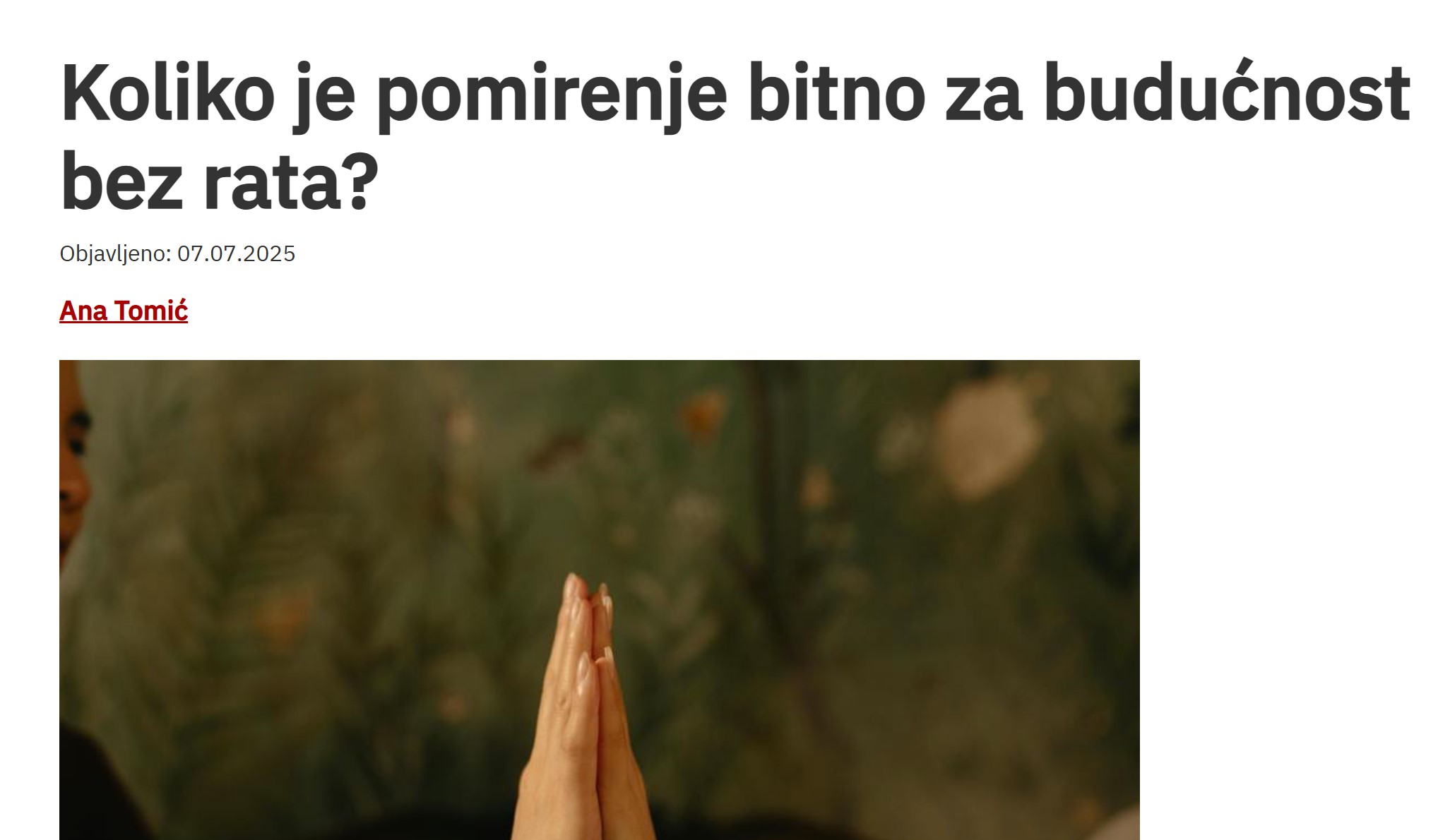 Radnickaprava.org o CNA radu na pomirenju